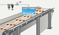 Muffin Sugar Blow-Off, Ring-Vac&trade; Air Conveying System In Pet Food Operation, Water Blow-Off From Vegetables, Bottle Drying, Air Blade Ionizer in Packaging Operation, Nex Flow